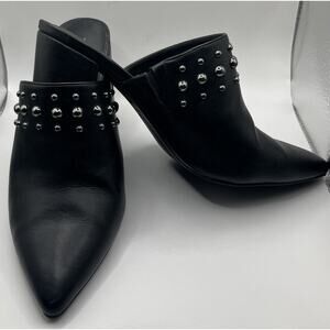 Simply Vera Wang Pointed Studded Heel Boots Black Adult Women's Size 7.5 Medium